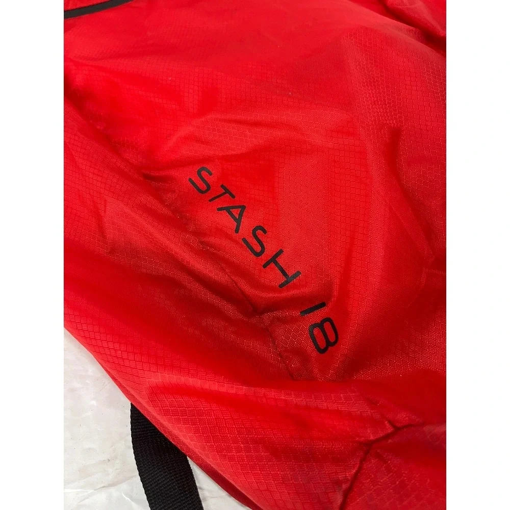 Klymit‎ Stash 18 Backpack Red Air Frame Equipped Inflatable Support Daypack